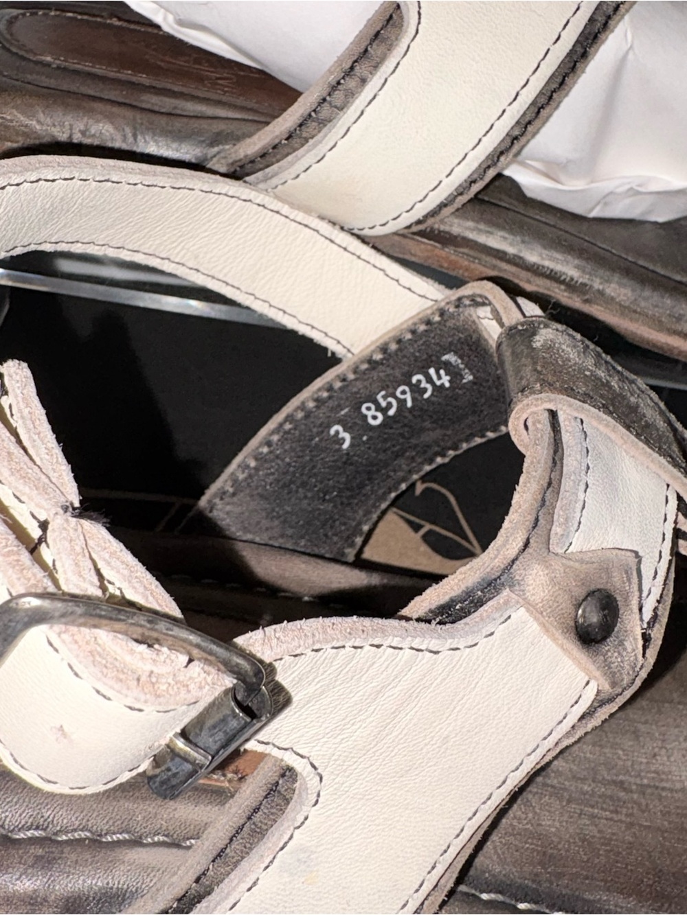 Freebird Sorrento Black Multi Leather Sandals Size 8 Handmade Boho - Picture 4 of 8